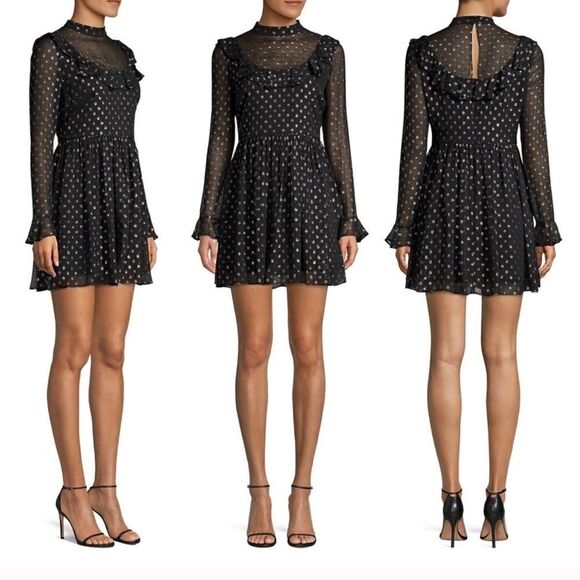 Robert Rodriguez Dresses & Skirts - Robert Rodriguez Camille Fil Coupé Silk Dress